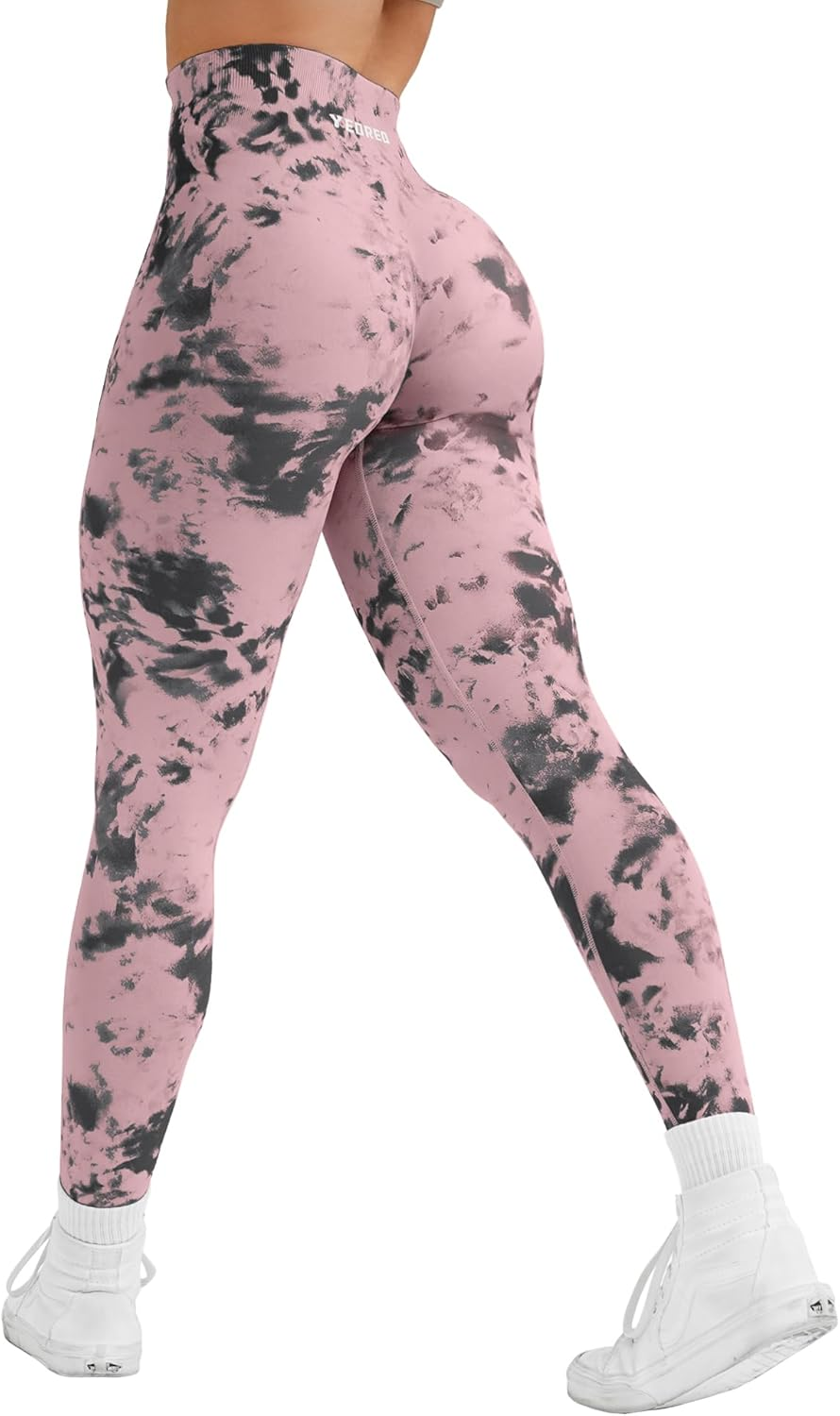 YEOREO Workout Leggings for Women Jada Leggings Scrunch Butt Lifting Leggings Seamless Screen Print Gym Yoga Pants