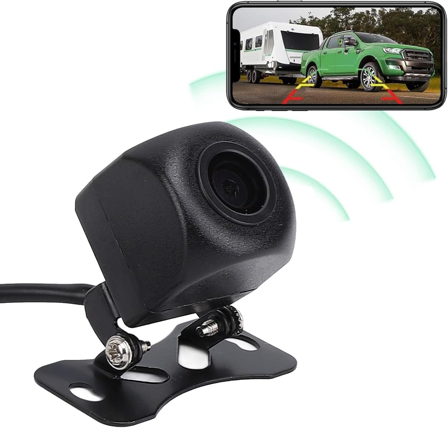 Magnetic Wireless Backup Camera Fhd1080P Backup Camera High Definition Night Vision Wifi Car Camera for Ios Tablet, Solar Powered Fidelity Backup System Reversing Cameras image number 2