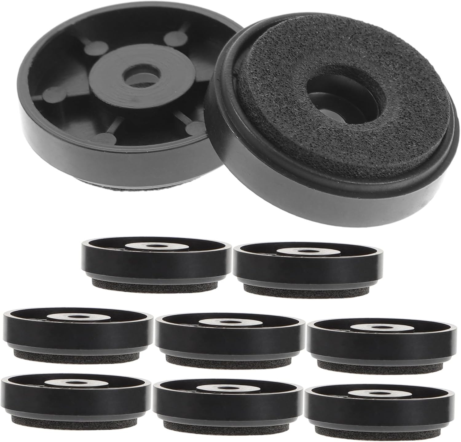 SECFOU 10Pcs Speaker Isolation Pads and Vibration Absorber Feet for Amplifier Turntable Stand, 30X8Mm Foam Shockproof Pads for Hi-Fi Audio Equipment and Home Theater image number 2