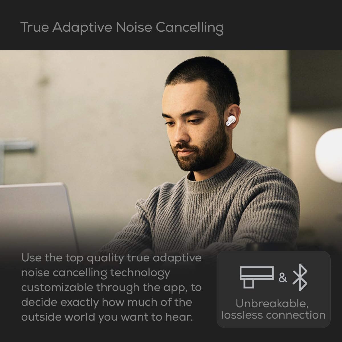 AKG N5 Hybrid TWS Headphone, White image number 6