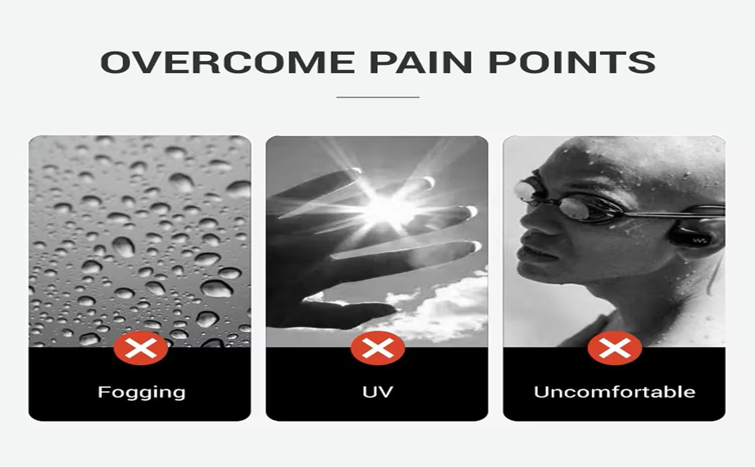 VEON Kids Swimming Goggles for Baby Girls, Cute Cat Design, Anti-Fog, UV Protection, Large Frame, Comfortable Fit image number 3