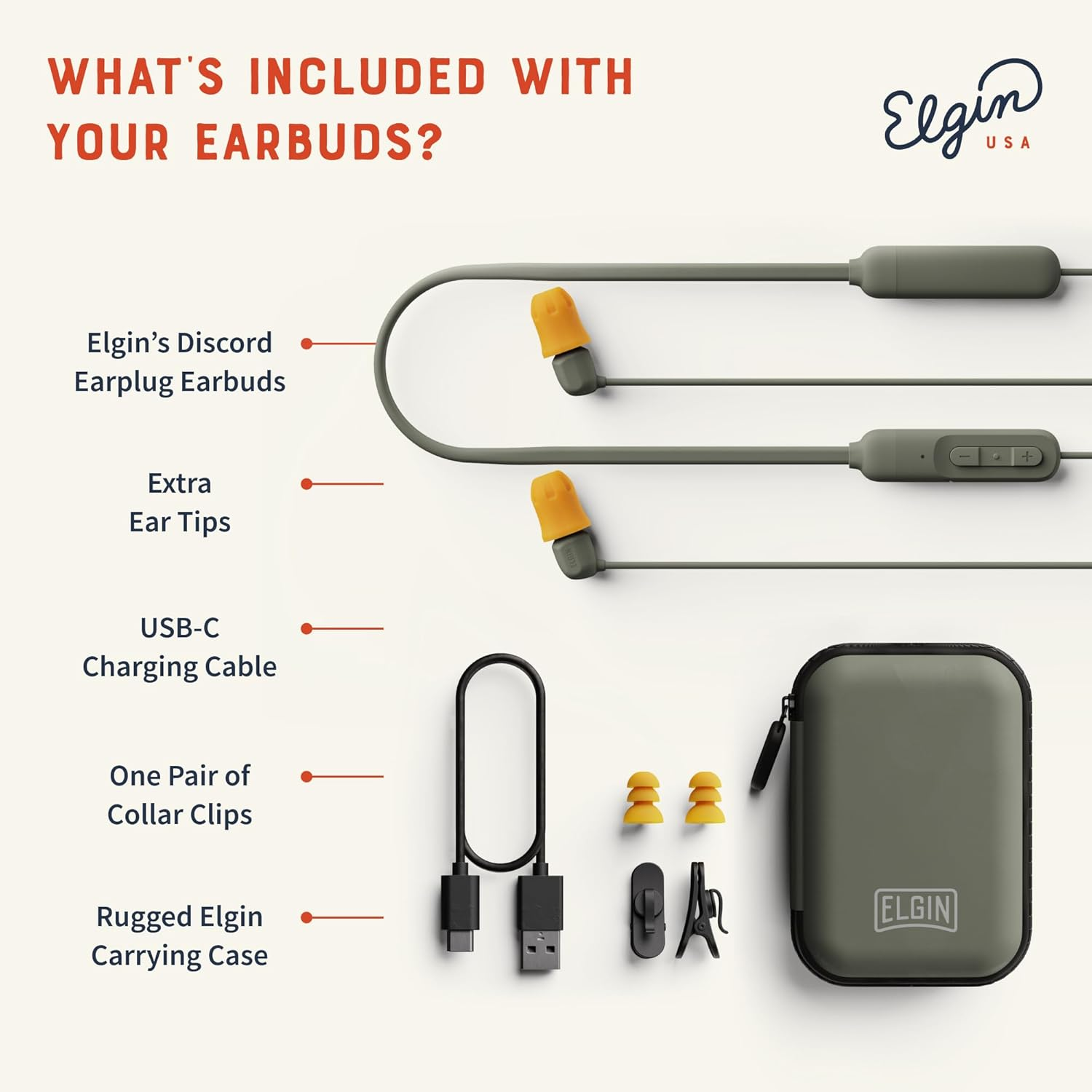 Elgin Discord V2 Bluetooth Earplug Earbuds, OSHA Compliant Noise-Isolating Safety Wireless Headphones, All-Weather Earphones for Industrial Work, and High-Noise Environments image number 5