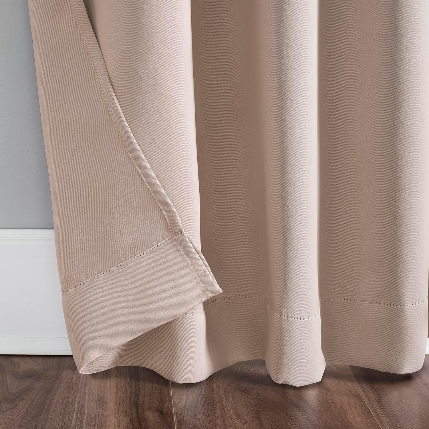 Sun Zero Easton Energy Saving Blackout Tab Top Curtain Panel, 40" X 84", Blush Pink image number 4