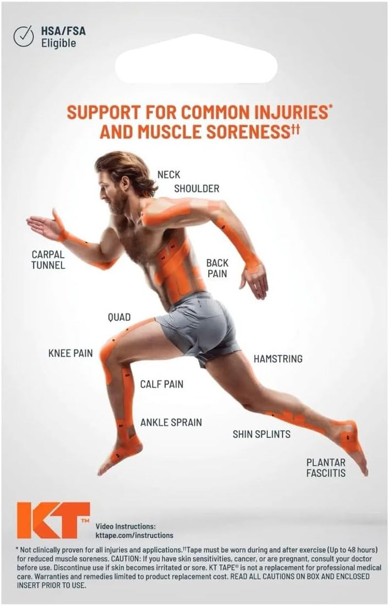 KT Tape Pro ICE 10" Strips - Black image number 2