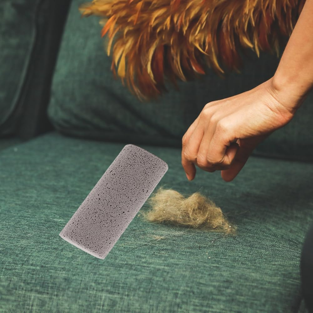 Plzoslly 2 Pack Pet Hair Remover for Cat Hair Removal, Pet Fur Remover Pumice Stone for Dog Hair Removal, Remove Dog Cat Hair Quickly from Carpet, Furniture, Car, Bedding and Clothing - 2 Pack image number 3