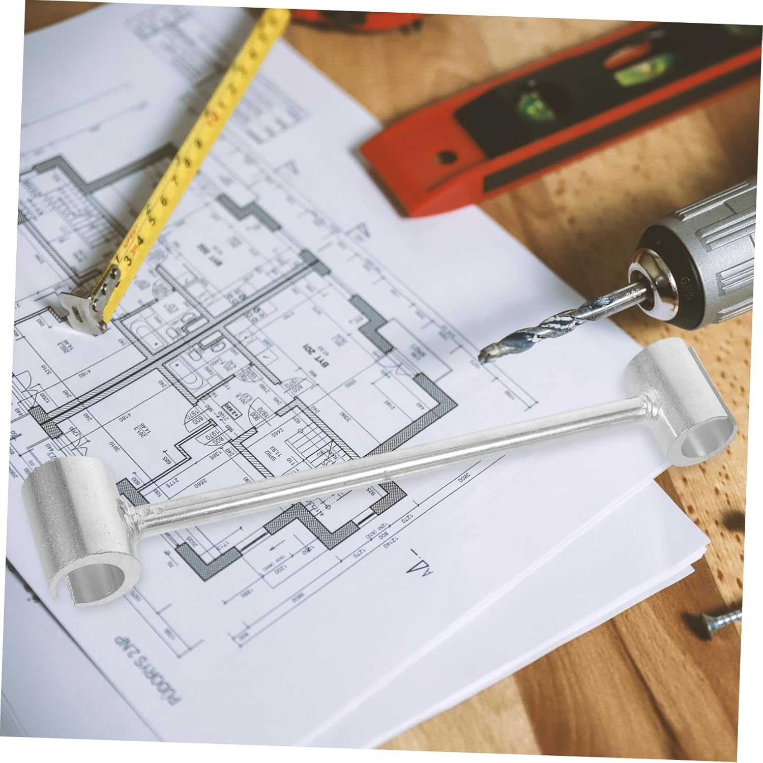 Garneck 2Pcs Spanner Wrench for Door Hinges Hinge Gap Adjustment Tool Sturdy High Carbon Steel Multi-Specification image number 3