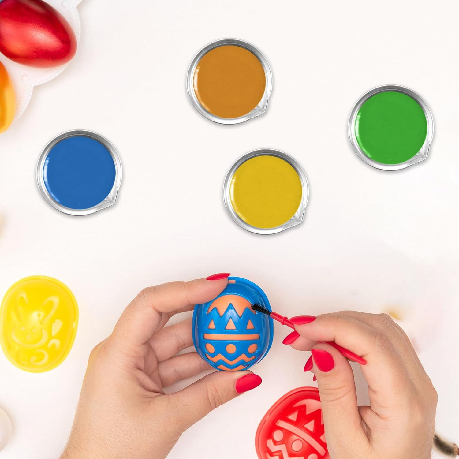 12 Pcs Stainless Steel round Paint Trays &ndash; Professional Paint Mixing Palettes for Watercolors, Acrylics & Makeup &ndash; Durable Rust-Proof Metal Artist Trays for Crafters & Professionals image number 3