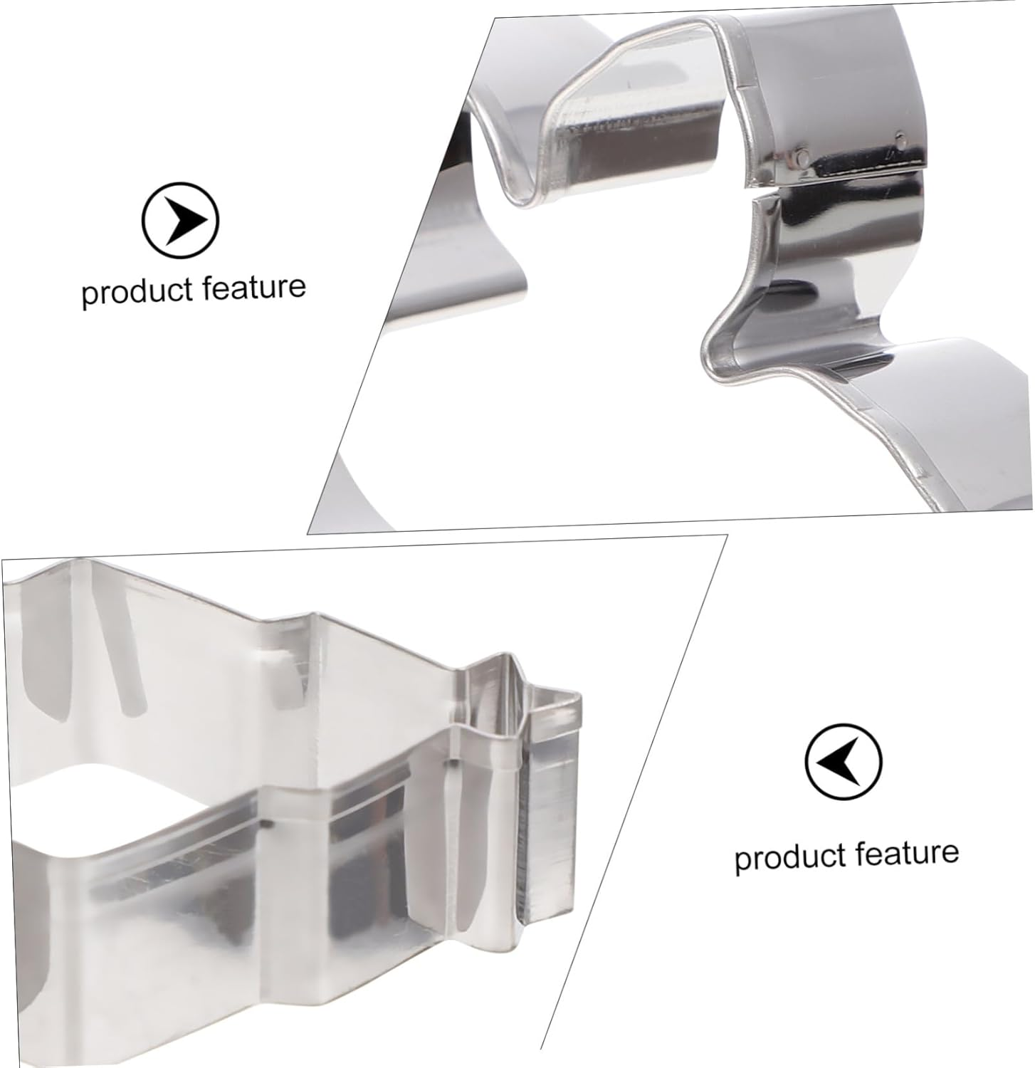 Amosfun 15Pcs Cookie Cutter Christmas Cartoon Baking Mold Stainless Steel DIY Cookie Cutter for Biscuits Baking Tool Christmas image number 6