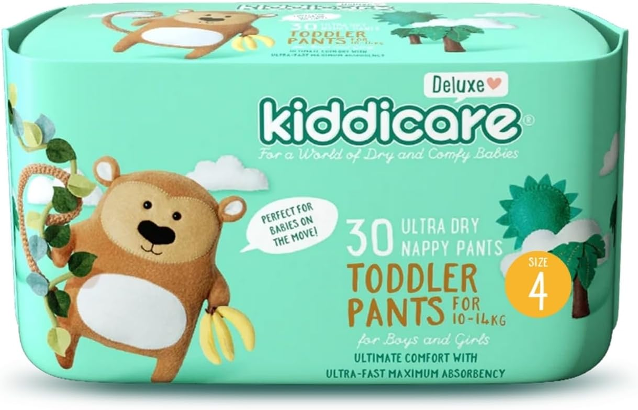 Kiddicare Deluxe Junior Baby Diaper Nappy Pants, Size 6 (16+ Kg), 26 Count, Pack of 1, Ultra-Fast 12-Hour Absorption, Leakage Protection, anti Rash, Cottony Soft & High Absorbent Technology