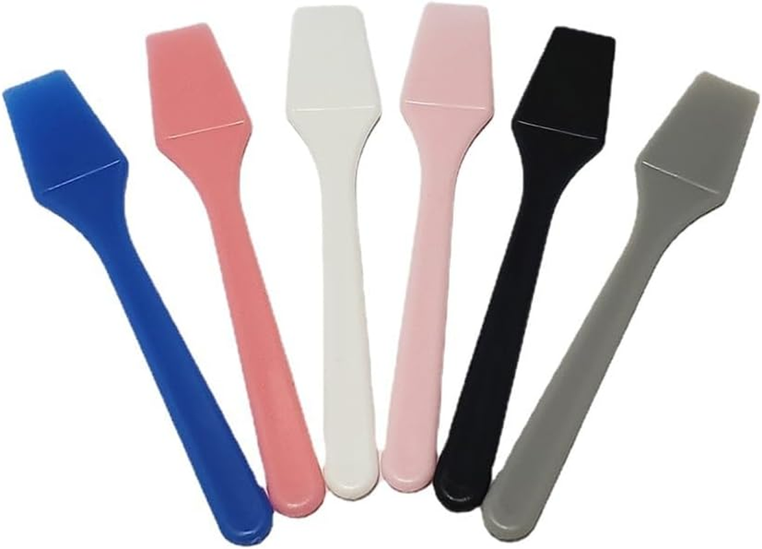 Custelen 100-Pack 2.5 Inch Mini Plastic Cosmetic Spatulas - Ideal for Makeup, Skincare, Crafting & More &ndash; Pink image number 4