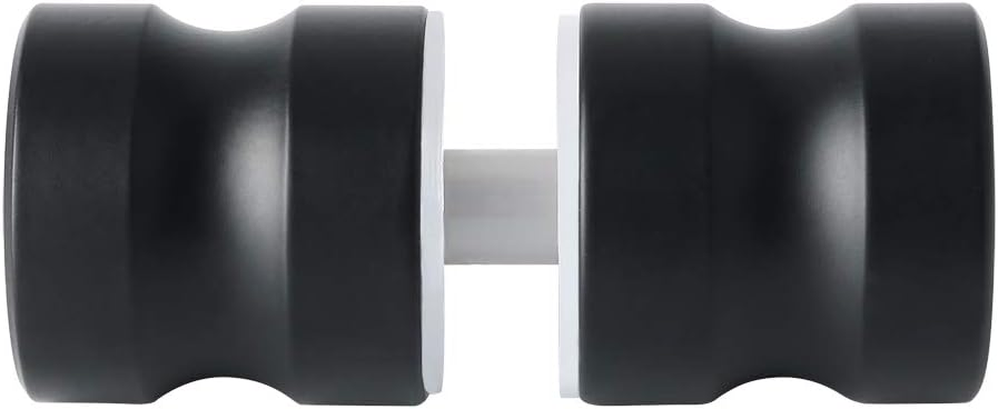 Alise Shower Glass Door Handle,Sliding Shower Doors Knob round Back-To-Back Pull Hardware Replacement Parts,Matte Black Solid SUS304 Stainless Steel Knobs,L5000-B