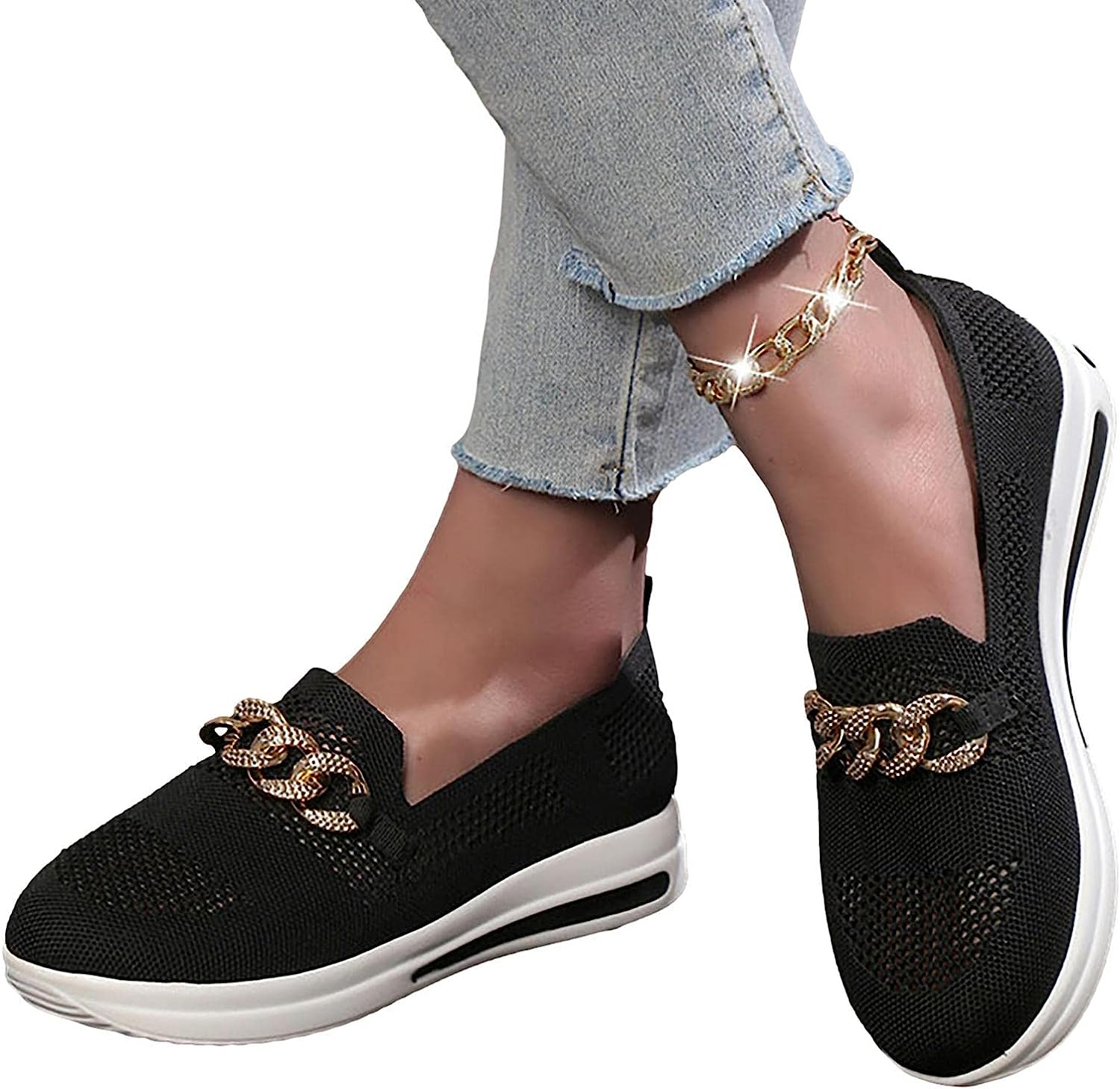 PUCHEN Walking Shoes for Women with Arch Support - with Arch Support Shoes for Women,Orthopedic for Gardening Work Fishing Leisure Shopping Red