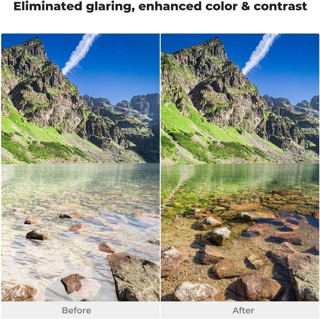 K&F Concept 95Mm Circular Polarizer Filter with Lens Cap Cleaning Cloth Optical Glass Ultra Slim 18 Multi-Layer Coatings Polarizing Filter for Camera Lens (K-Series) image number 1