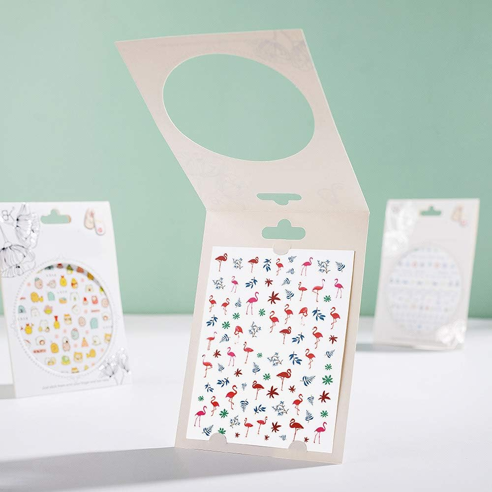 2 Sheets Nail Art Stickers Flowers Beautiful Nail Stickers DIY Nail Decals and Strawberry Nail Stickers for Girls image number 3