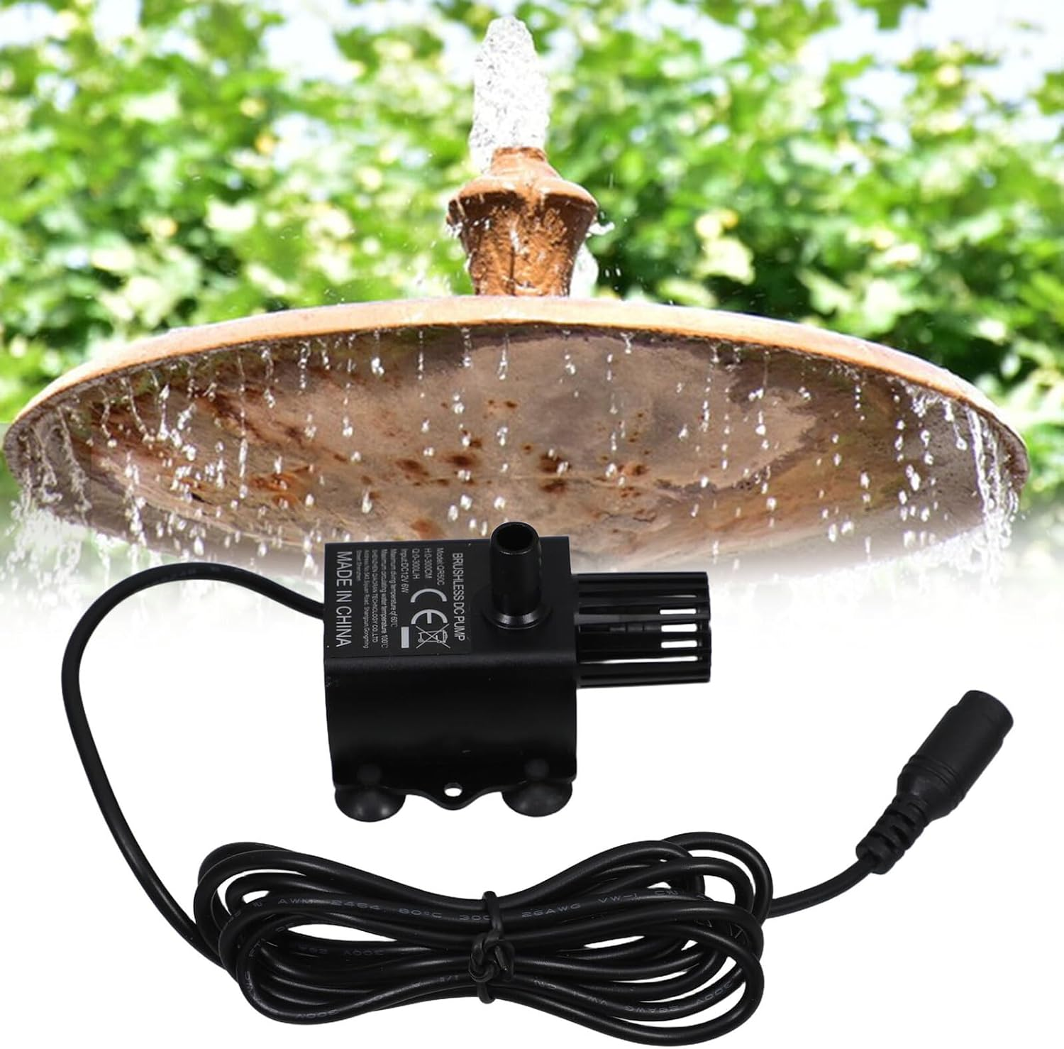 Miniature Brushless Submersible Water Pump High Lift Ultra-Quiet for Aquarium Fish Tank Fountain Circulating Cooling and Hydroponic Systems image number 3