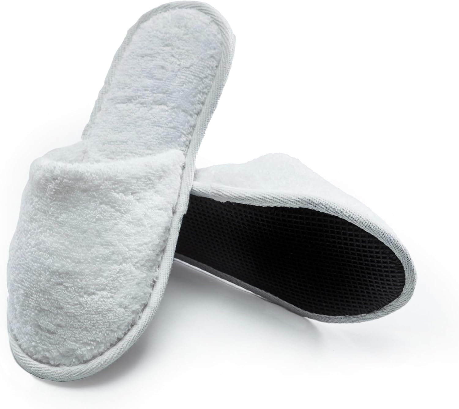 ESKYMODE Womens Cotton Bath Slippers, Terry Cloth Spa Slippers for Women - Seafoam image number 5