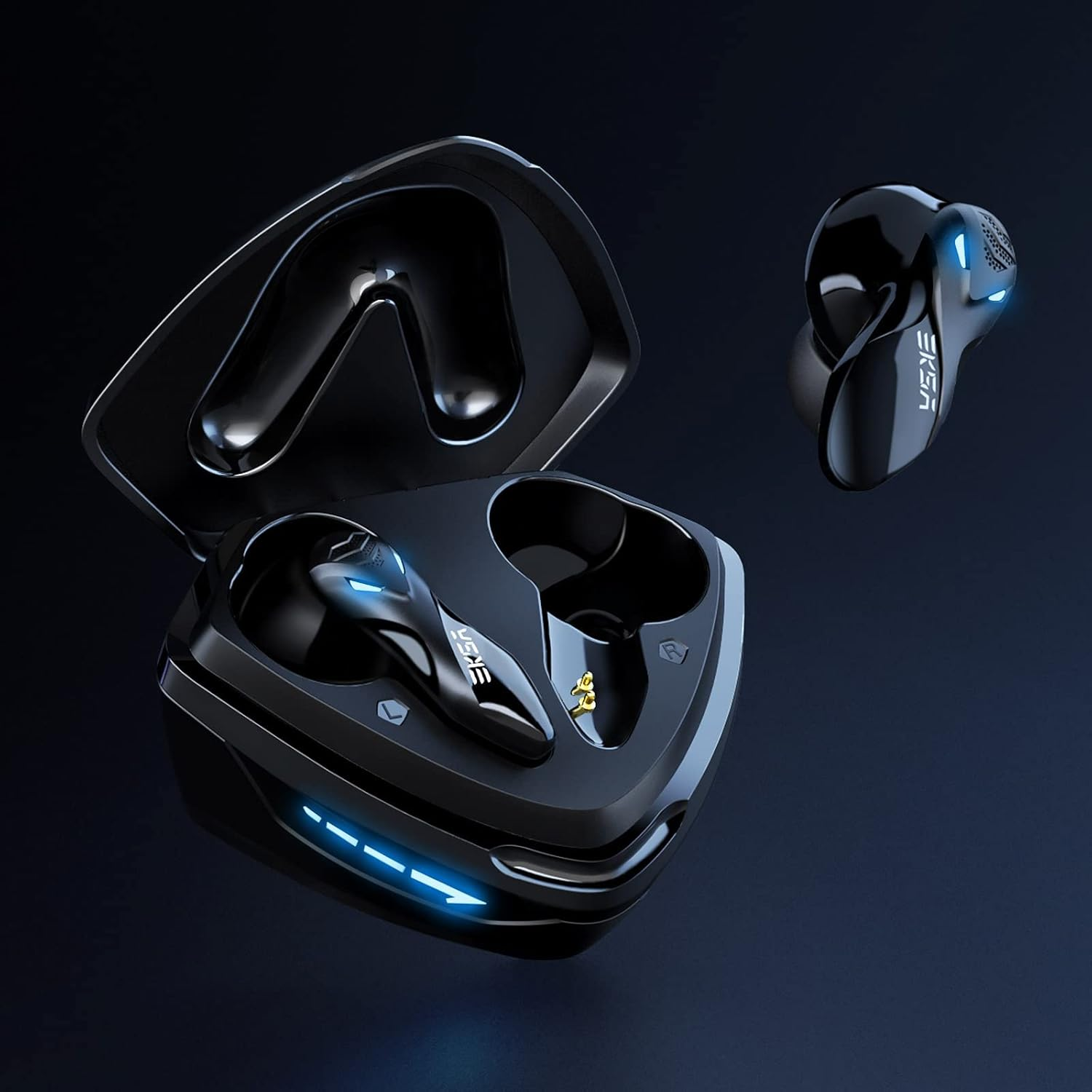 EKSA GT1 Cobra Wireless Gaming Earbuds - 38Ms Ultra-Low Latency - 36 Hours Battery Life - Game/Music Mode - Built in Mic - IPX4 Waterproof Earphones - Bluetooth in Ear Headset for PC, Mobile Phone image number 4