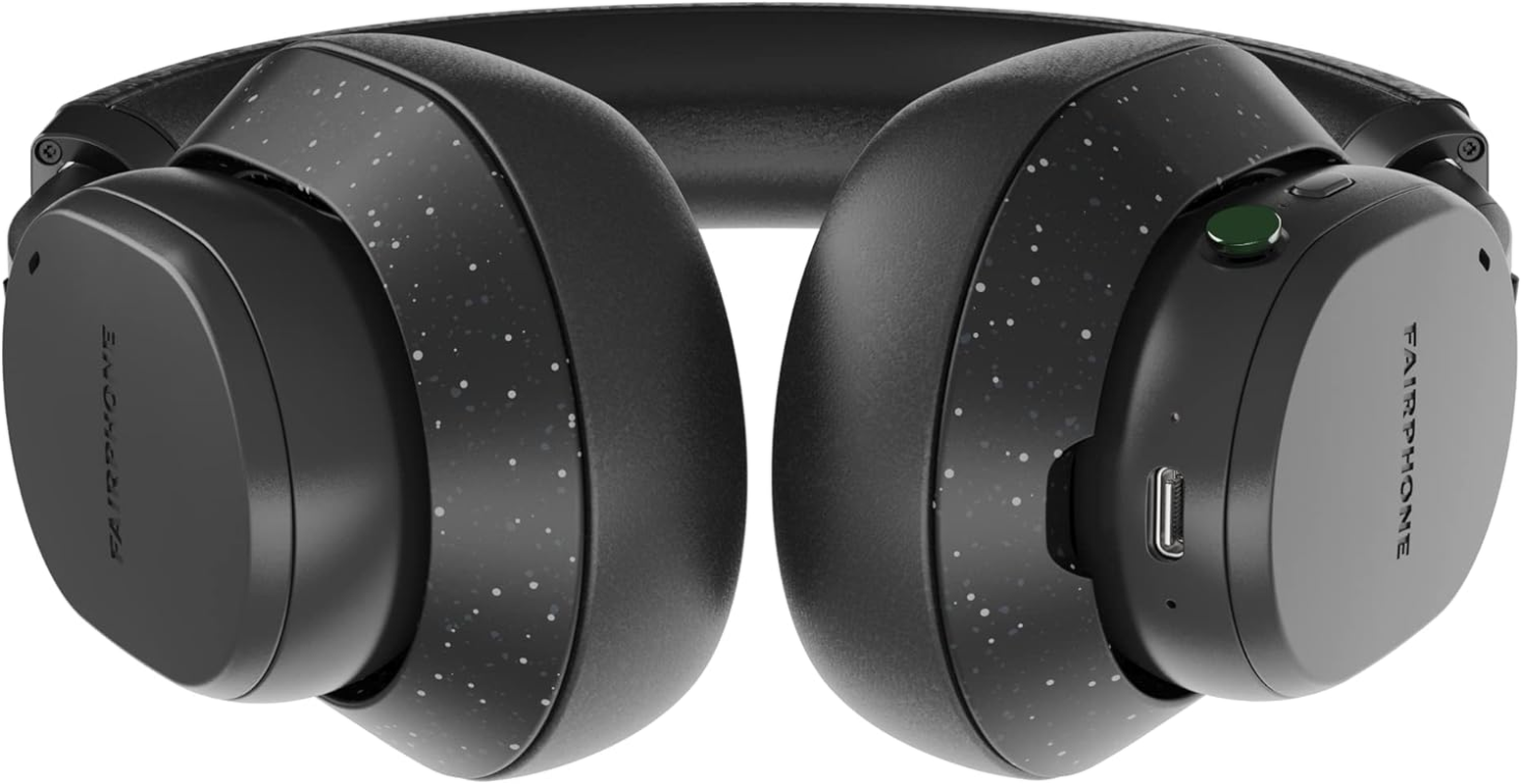 Fairbuds XL Headphones Sustainable Noise Cancelling Headphones (Wireless, up to 30 Hours Battery Life, Hybrid ANC, USB-C), Black image number 1