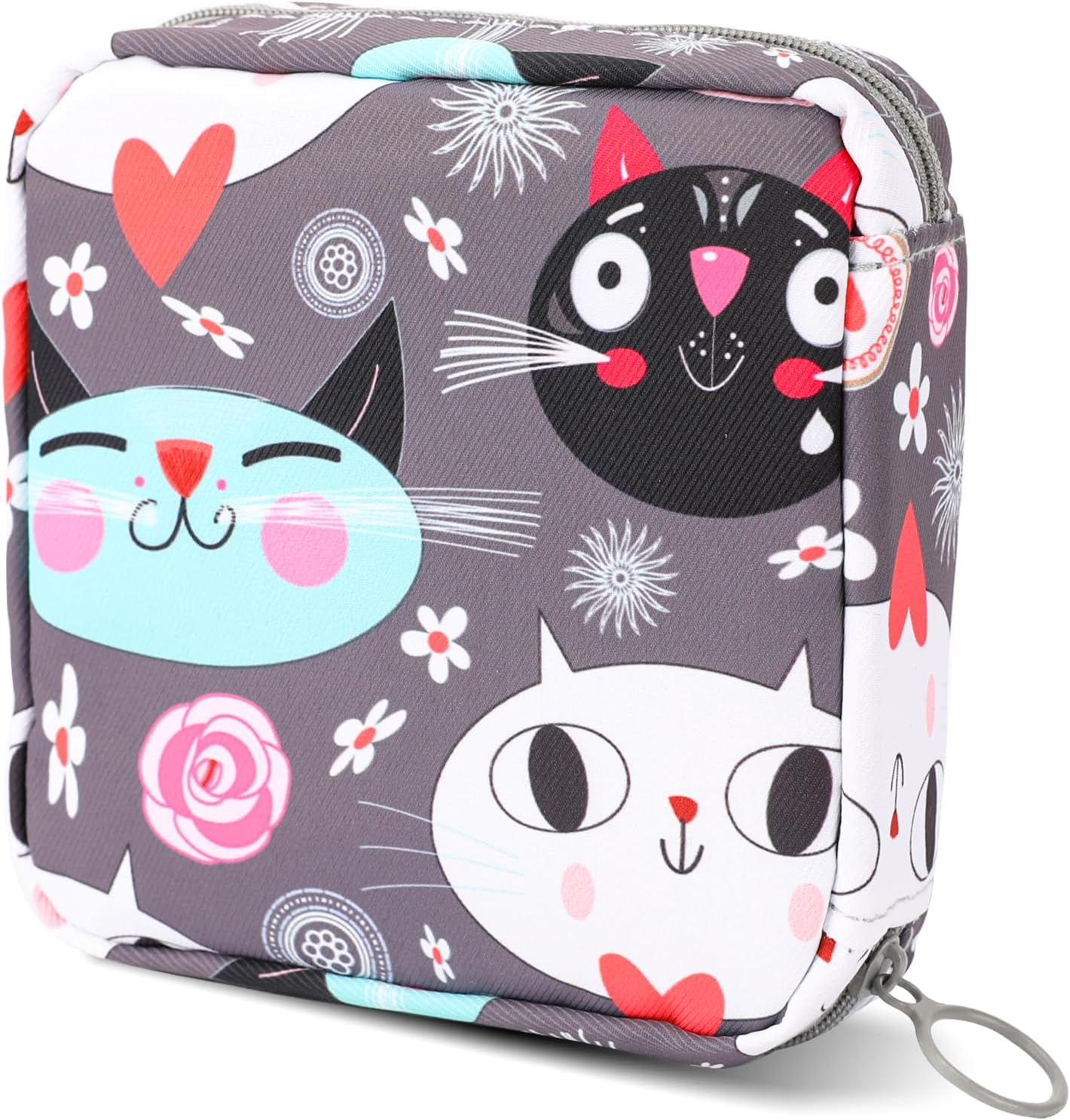 KALIONE Period Pouch - Reusable Menstrual Pad Storage with Zipper, Perfect for Teens and Women on the Go