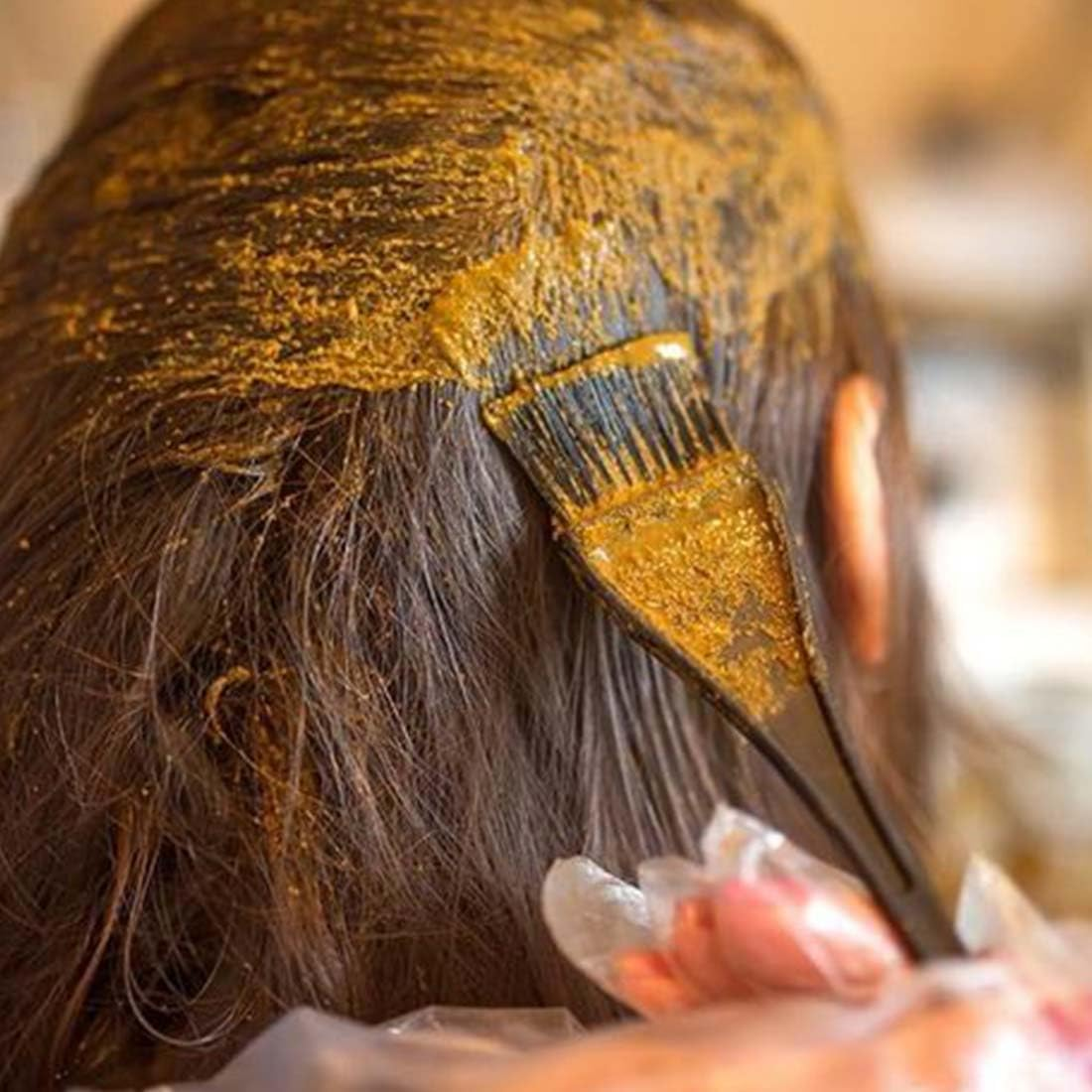 Mi Nature Hair Dye DIY Combo | Henna & Indigo Powder with Applicator |From Pure Dried Leaves| Sourced from Rajasthan for Black or Brown Colour |100G (Each)(Pack of 2) image number 5