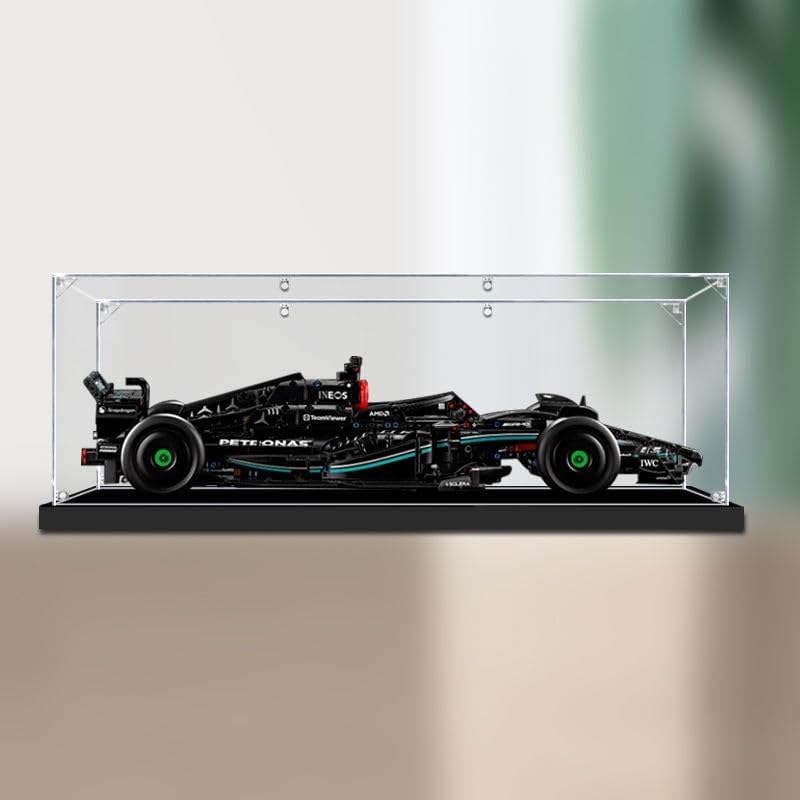 Acrylic Display Case for  42171 Technic Mercedes AMG F1 W14 E Performance Figure Storage Box Dust Proof Glue Free image number 2