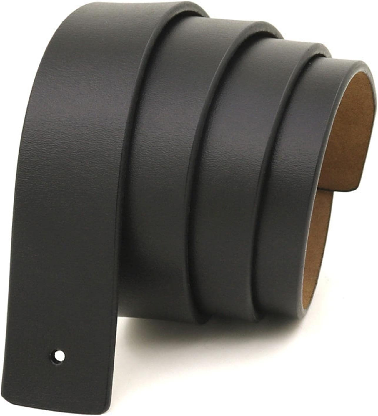 Antique PU Leather Men Belt Strap, No Buckle Replacement with Holes 120Cm Waistband for Trouser Jeans Clothing Party Decorations Stage Props - Brown image number 4