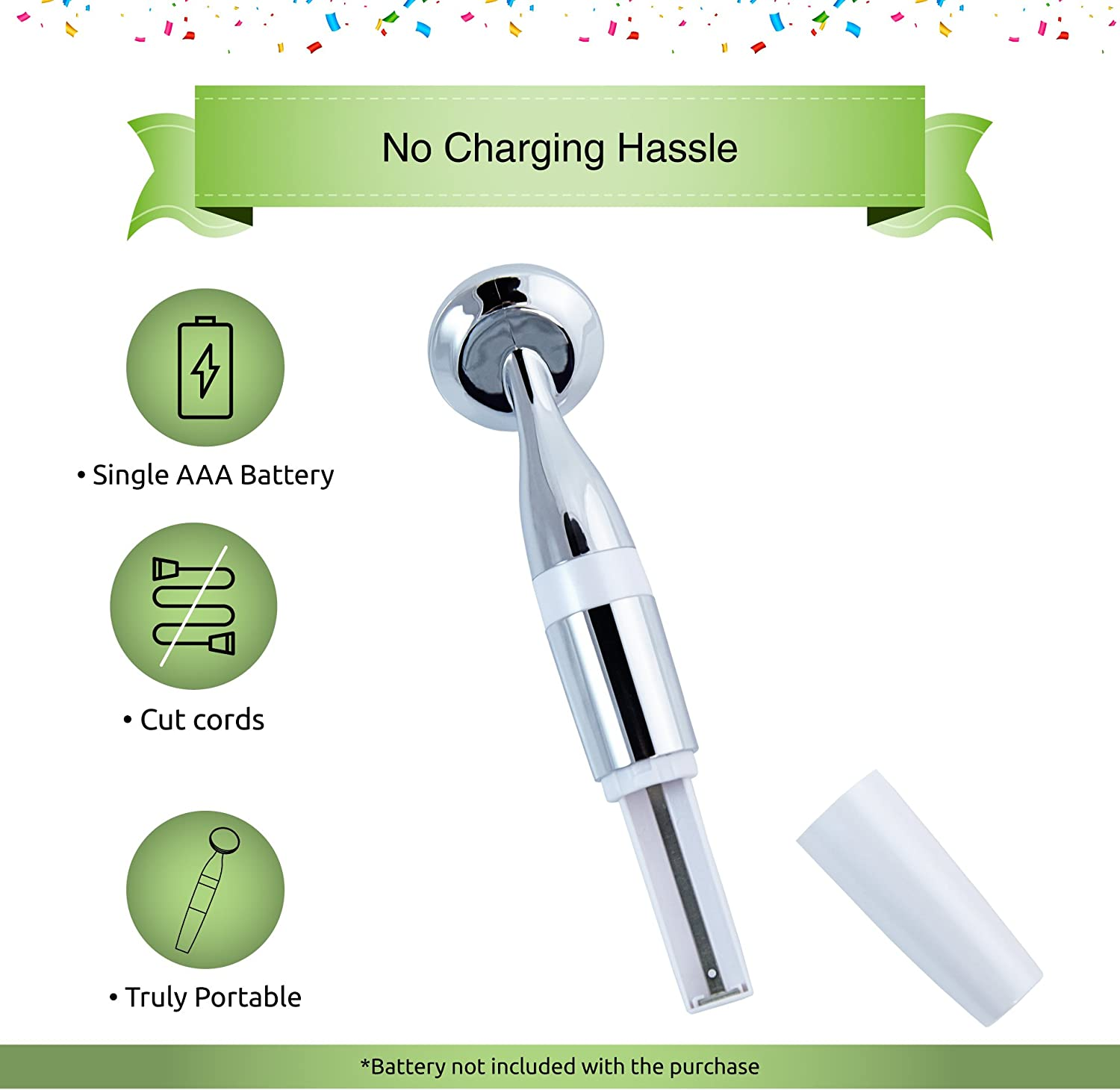 VIJUVE anti Aging Face Massager for Wrinkles Appearance Removal and Facial Skin Tightening - Boost Effects of Skin Care Cream, Serum - anti Wrinkle Facial Toning Massage Device