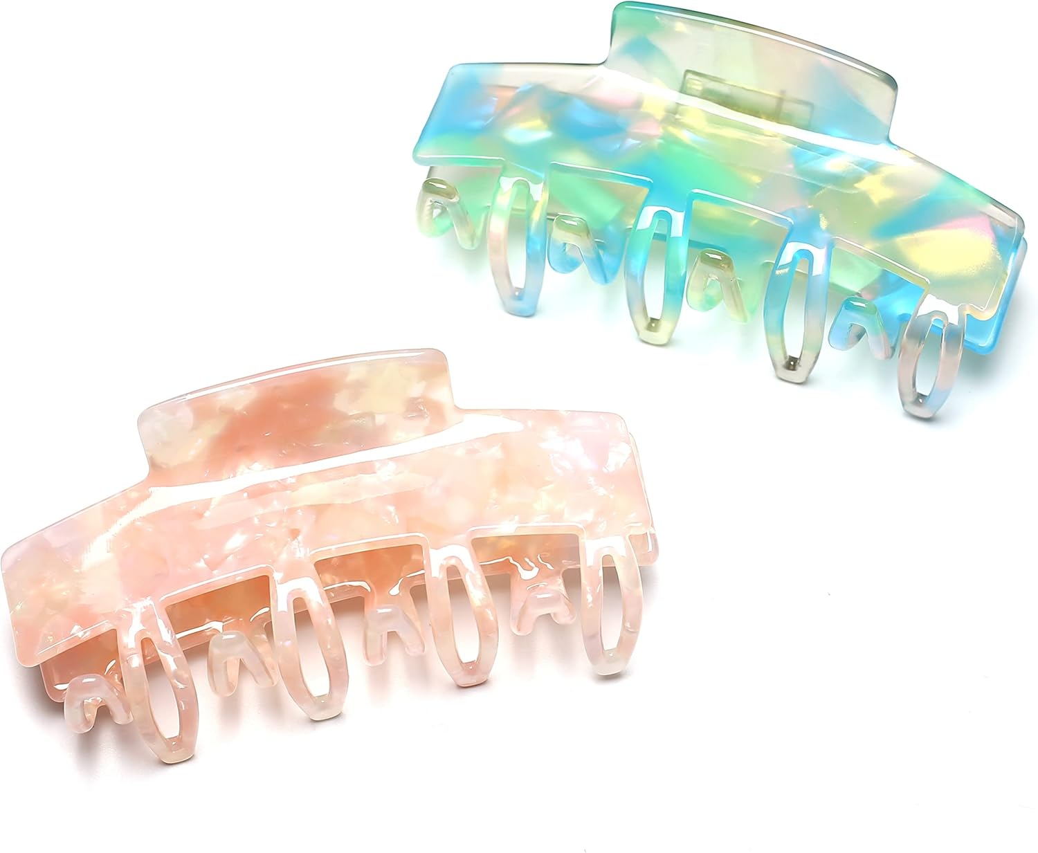 Square Hair Clip Beautiful Women'S Hair Clip Headpiece Elegant Hair Accessory 1 Piece (9.8 Cm X 4.2 Cm, Pink) image number 5