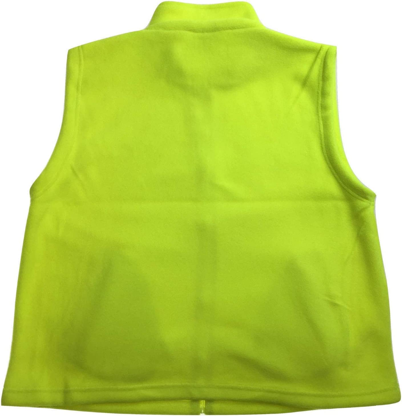 Men'S HI VIS Polar Fleece Full Zip Plain Safety Vest, Fluro Yellow, X-Large image number 1