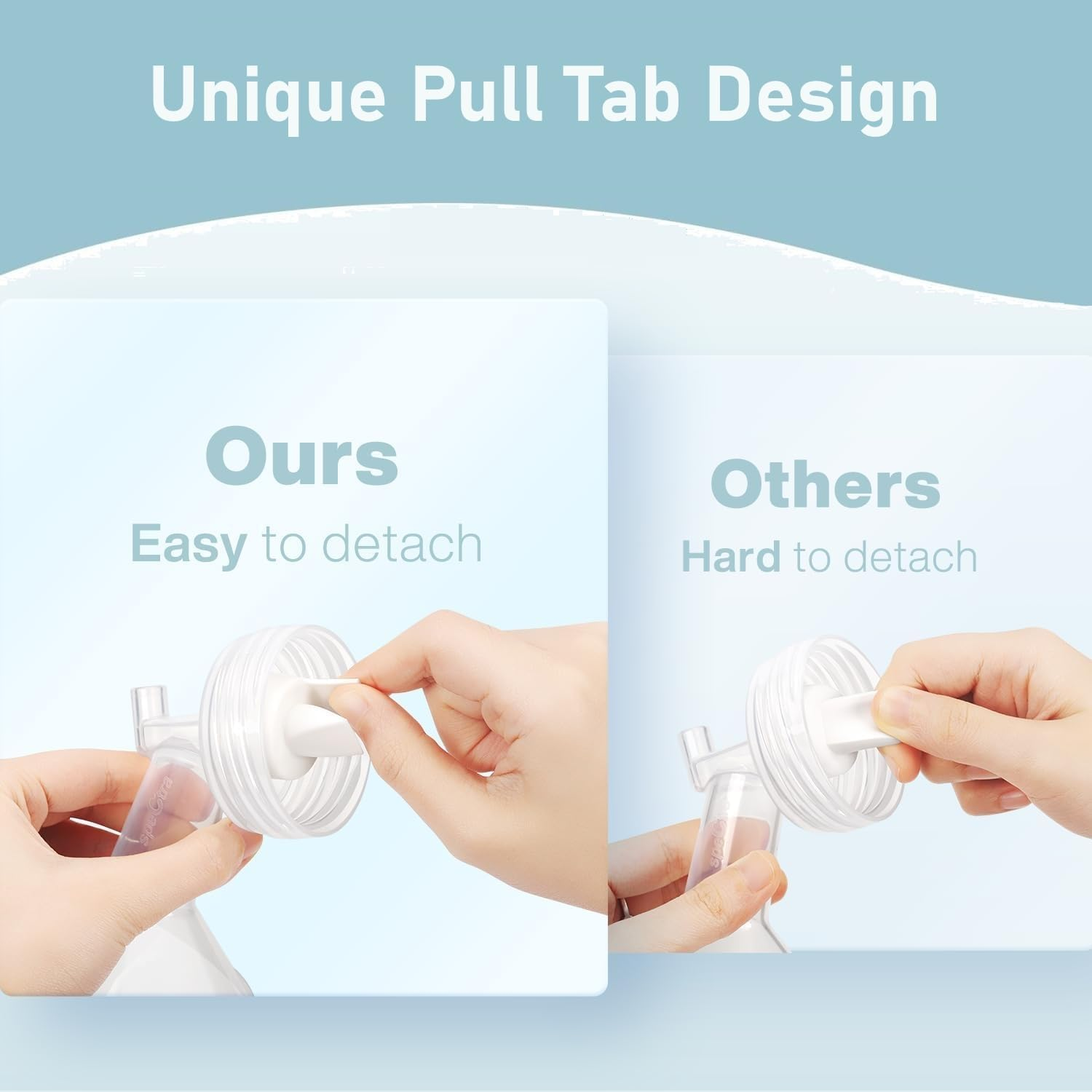 Goneno Silicone 28Mm Replacement Pump Parts, Compatible with Spectra S1 S2 S3 and Spectra 9 Plus, Non-Oem Spectra Accessories, Includes Pair of 28Mm Flanges, Valves, Backflow Protectors, Tubings and Bottles, BPA Free Pump Parts image number 4