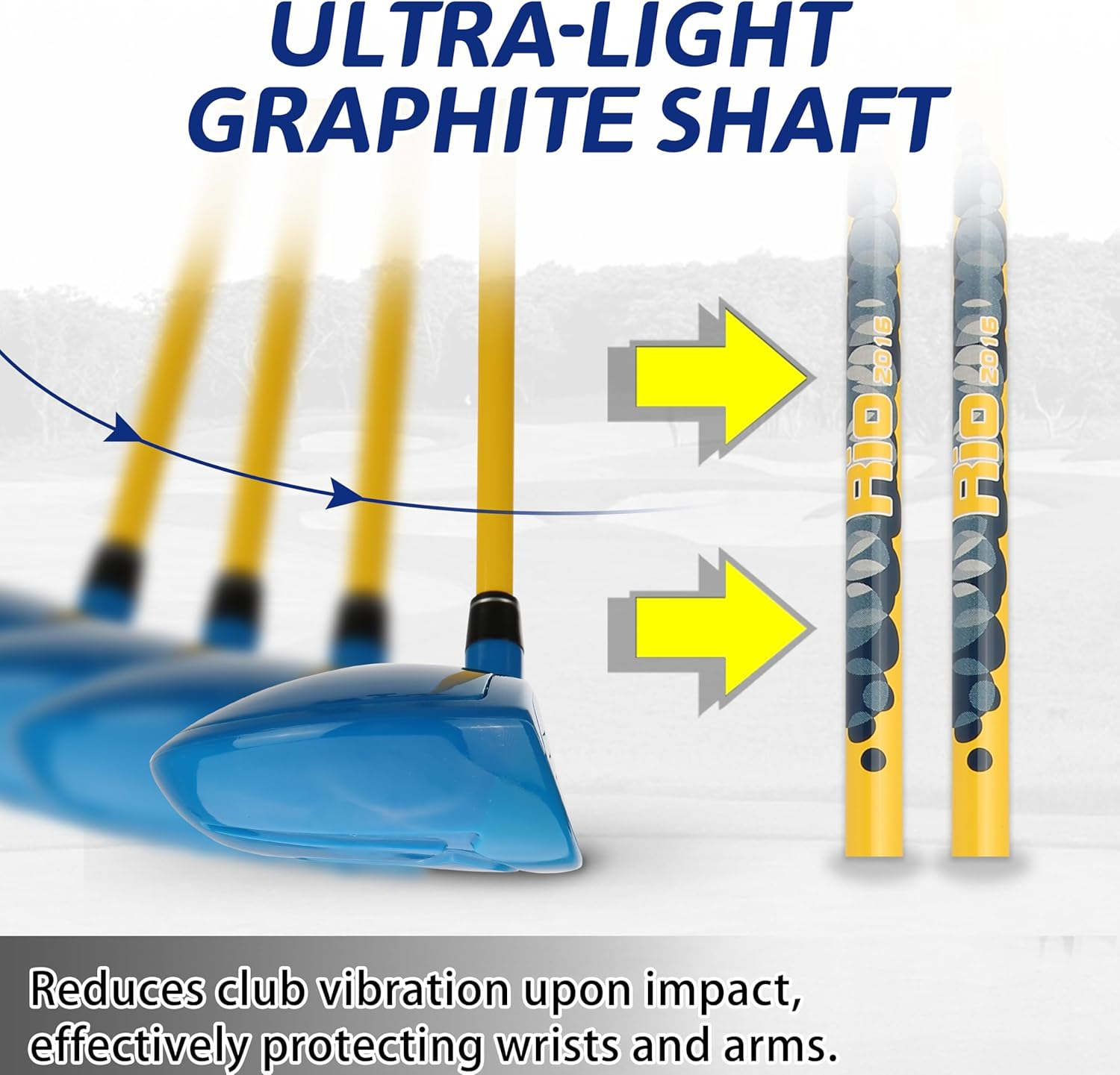 PGM Children'S Golf Club Set - Can Hit Real Balls, Includes Wood, Iron, and Putter Clubs, Great for Beginner Boys and Girls, Instructional Training Set