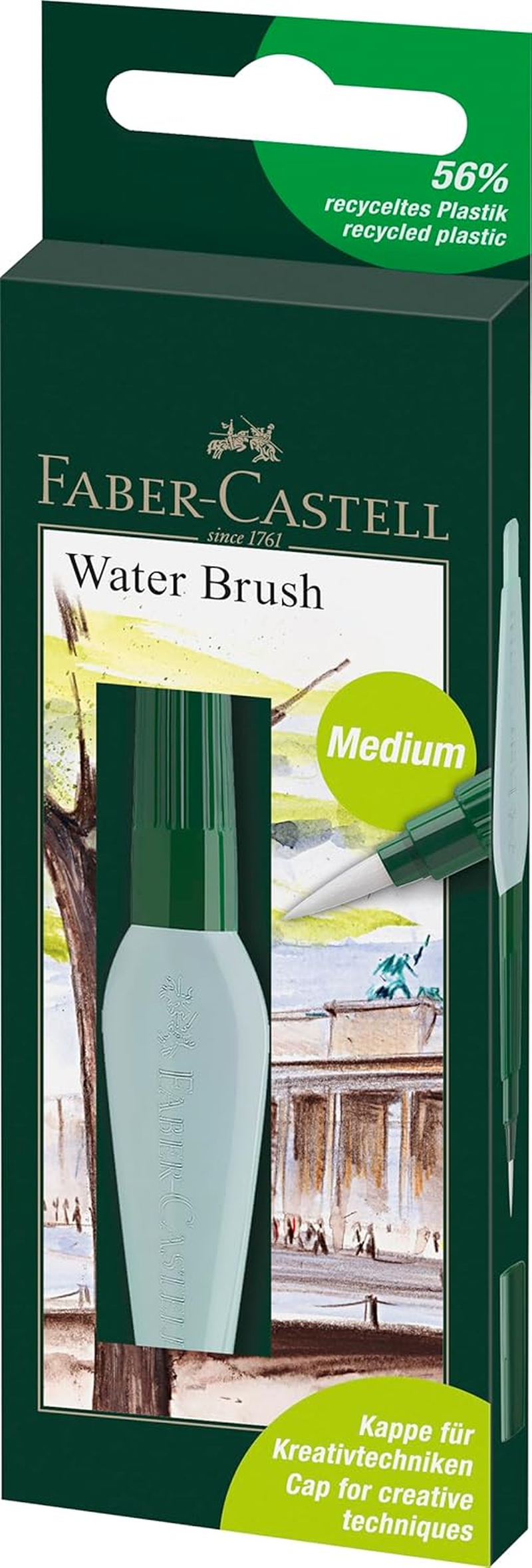 Faber-Castell Convenient Art and Graphic Watercolour Paint Water Brush, (18-185105) image number 4