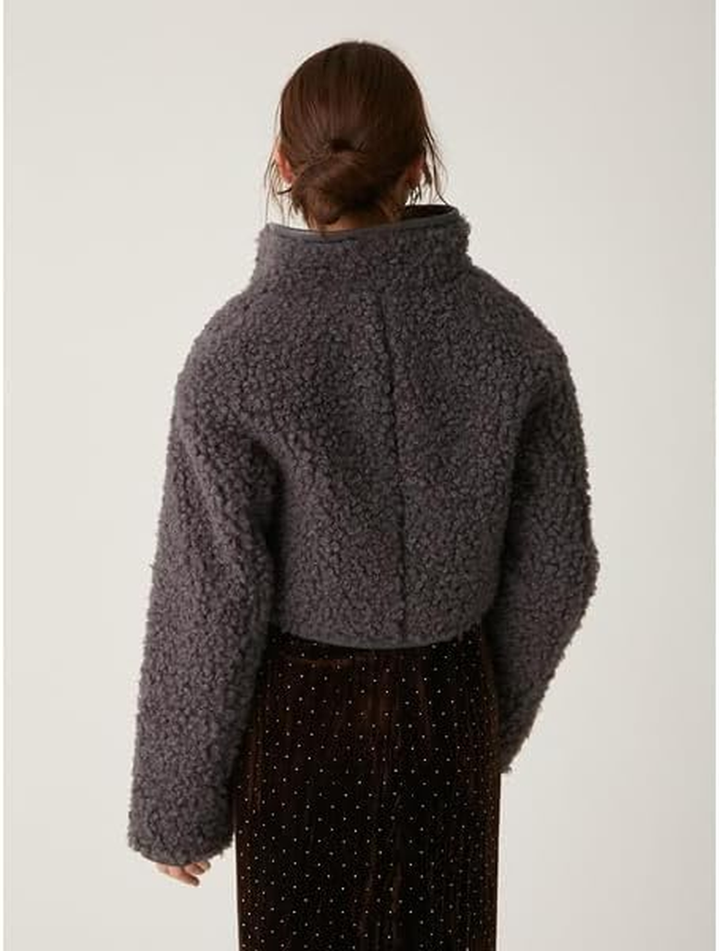 Lily Brown LWFC244136 Women'S Ribbon Boa Coat image number 4