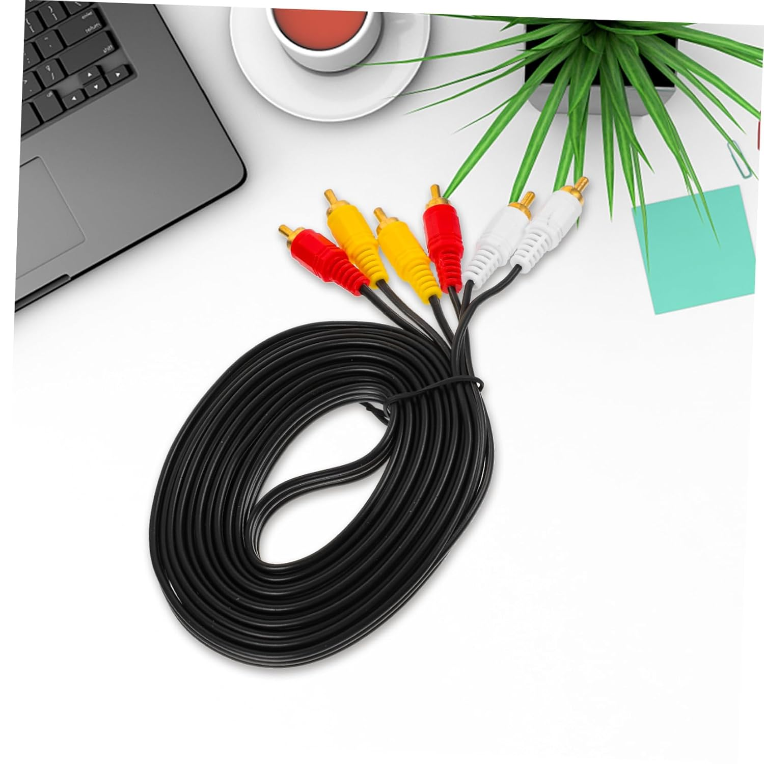 TEHAUX Av Cable Male to Male Wire for Tv DVD Vcd Box Stable Audio Video Transmission Replacement Cord for Home Entertainment Systems image number 3