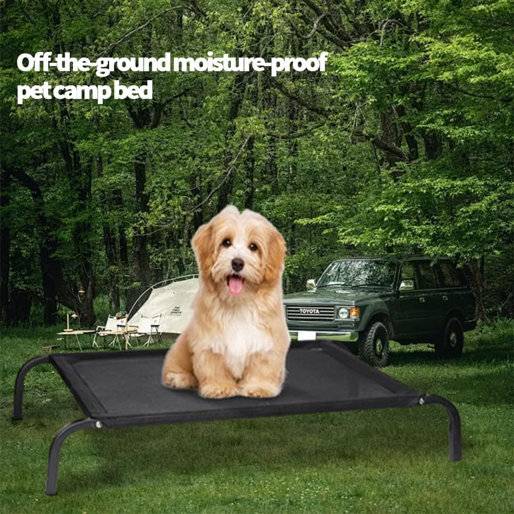 TOMVAES Dog Bed Raised Dog Bed Durable Scratch-Resistant Moisture-Proof Antibacterial Washable Suitable for Small and Medium-Sized Dogs to Cool down for Indoor and Outdoor Use, 67 * 58 * 15Cm image number 6