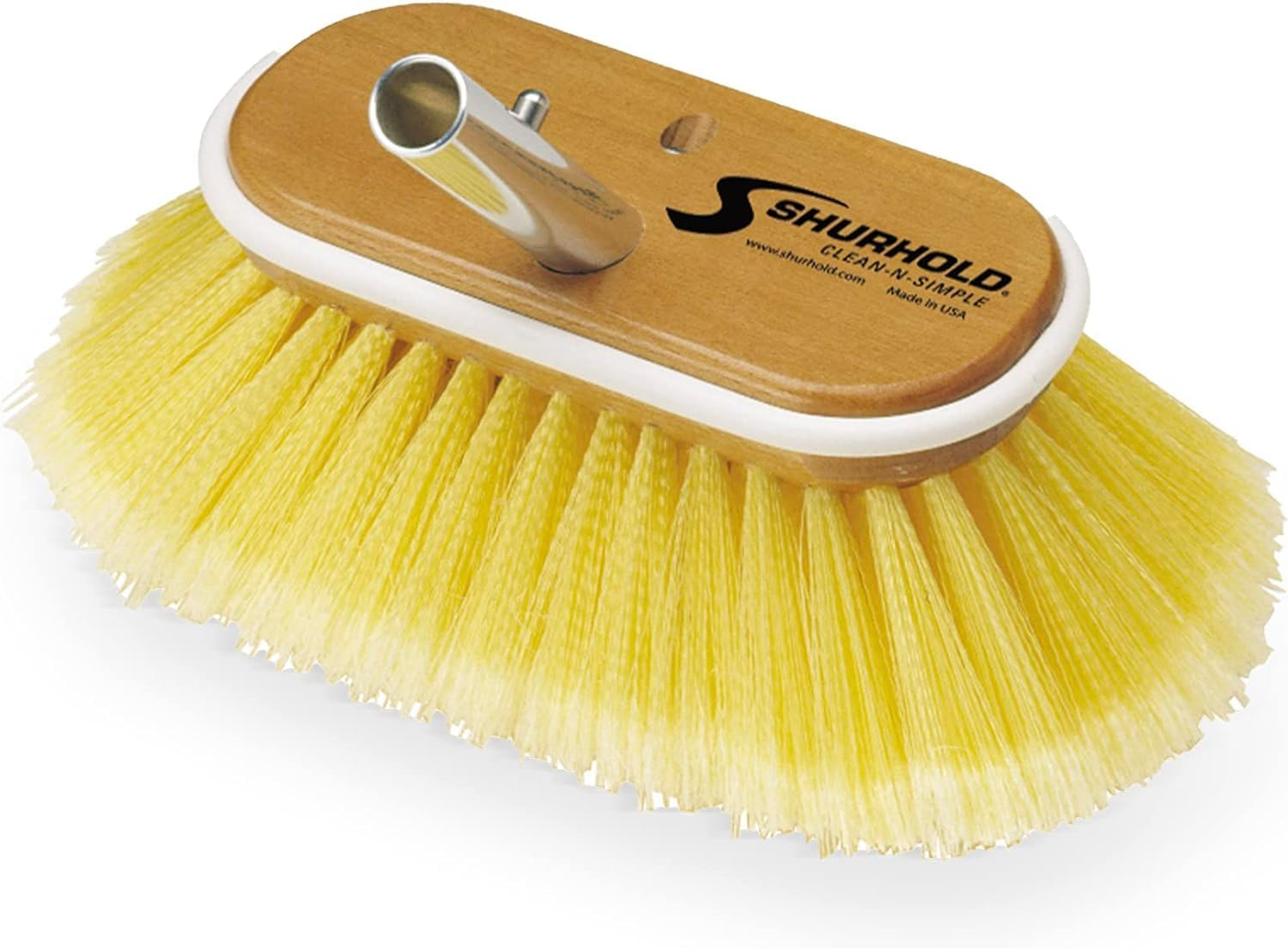 Shurhold 960 6" Deck Brush with Soft Yellow Polystyrene Bristles image number 2