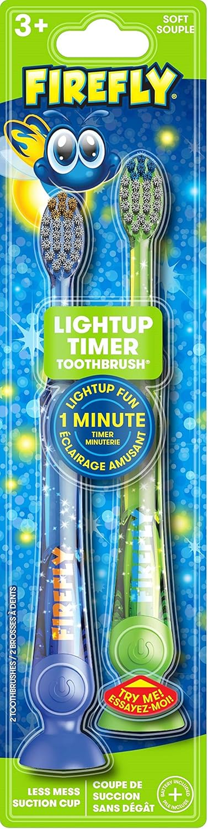 Firefly Kids Lightup Timer Toothbrush, Soft, 2 Ea - 2Pc image number 4
