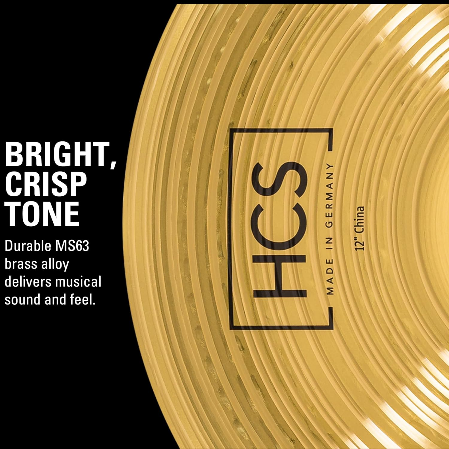 Meinl 12&Acirc;&euro; China Cymbal &Acirc;&euro;&ldquo; HCS Traditional Finish Brass for Drum Set, Made in Germany, (HCS12CH) image number 4