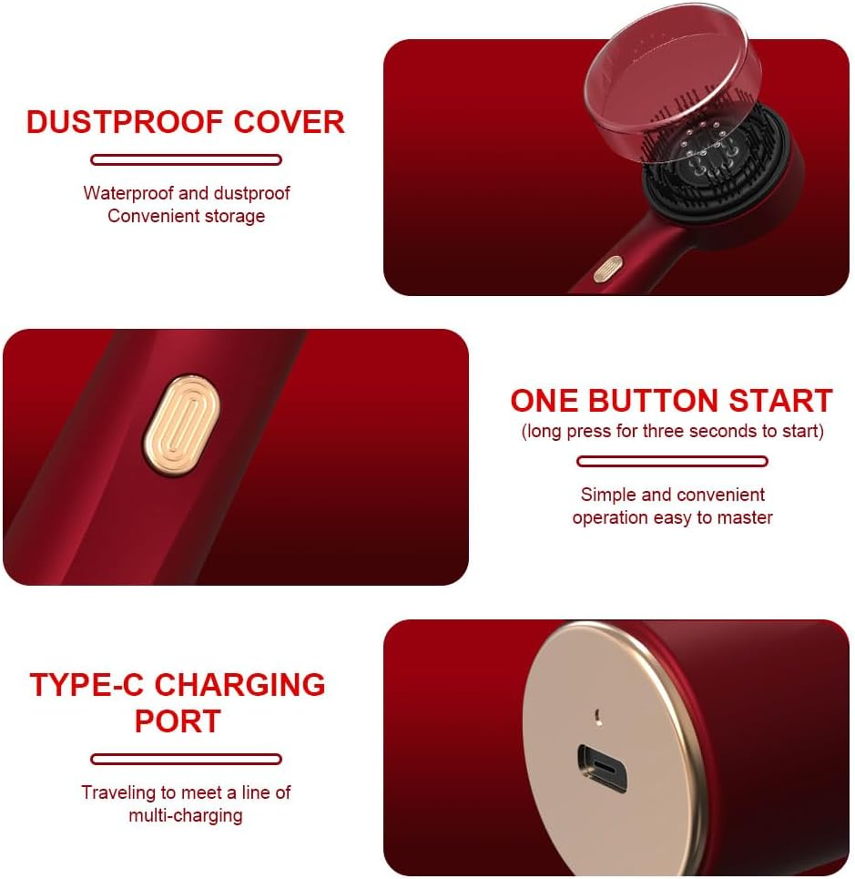 KBIBCK 2-In-1 Electric Scalp Massage Brush & Hair Oil Applicator, Electric Scalp Massager, for All Hair Types, Adults image number 3