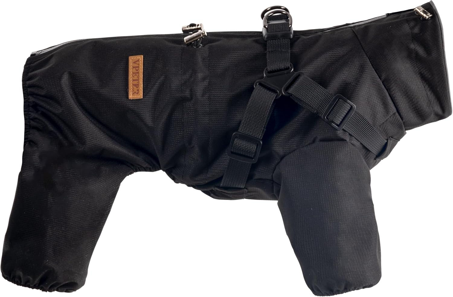 BT Bear Dog Harness Raincoat,Adjustable 4 Legs Dog Jacket with Harness Reflective Jumpsuit Waterproof Coat for Medium Large Dogs,Red 4XL