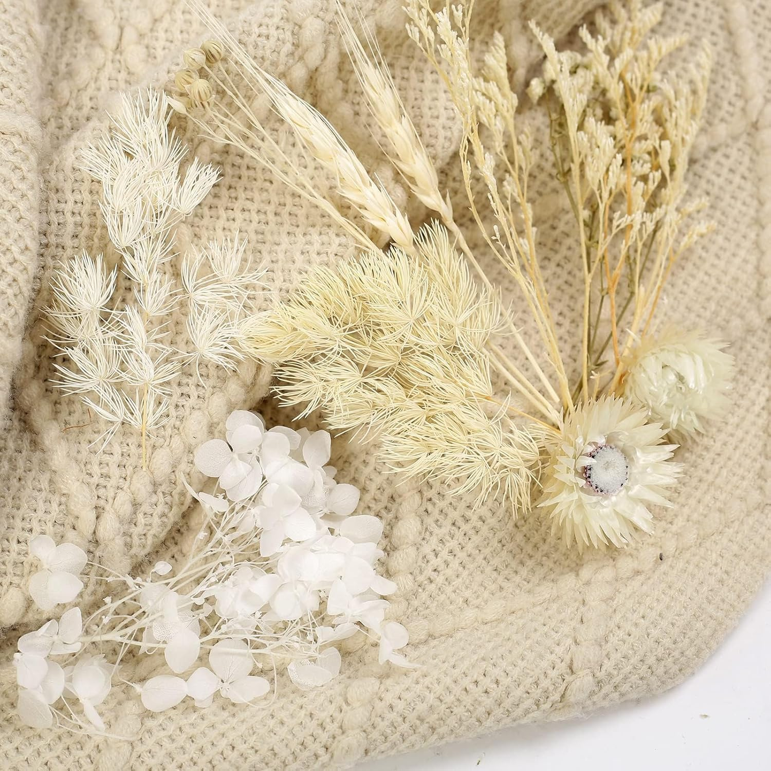 Dried Flowers, Dried Flower, White Dried Flowers Small Dried Flowers Dried Flowers for Crafts Dried Flowers for Resin Dried Flowers for Cakes image number 3