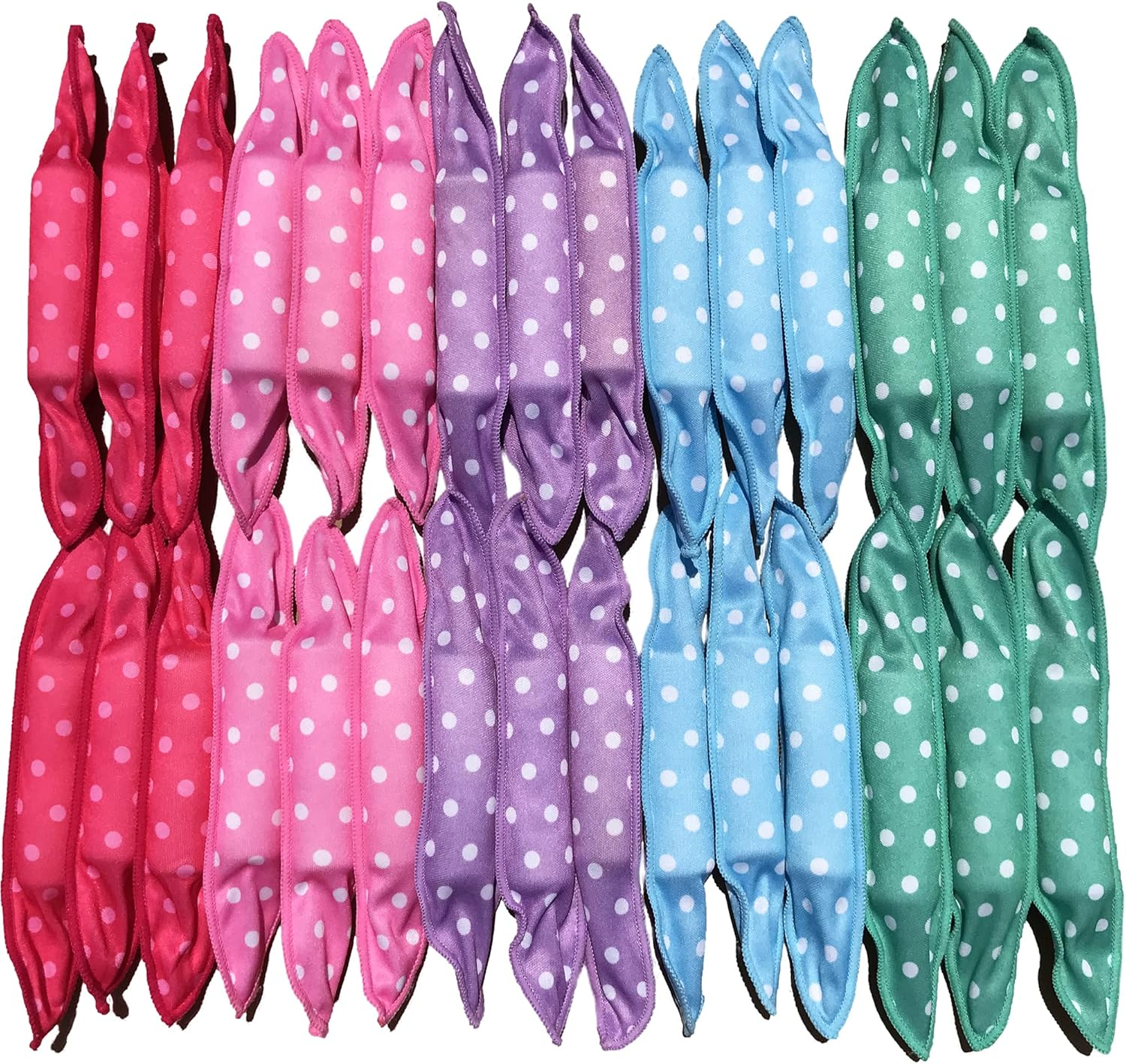 Dababell 40Pcs Black Soft Foam Sponge Hair Rollers - Overnight, Travel, Salon Style at Home