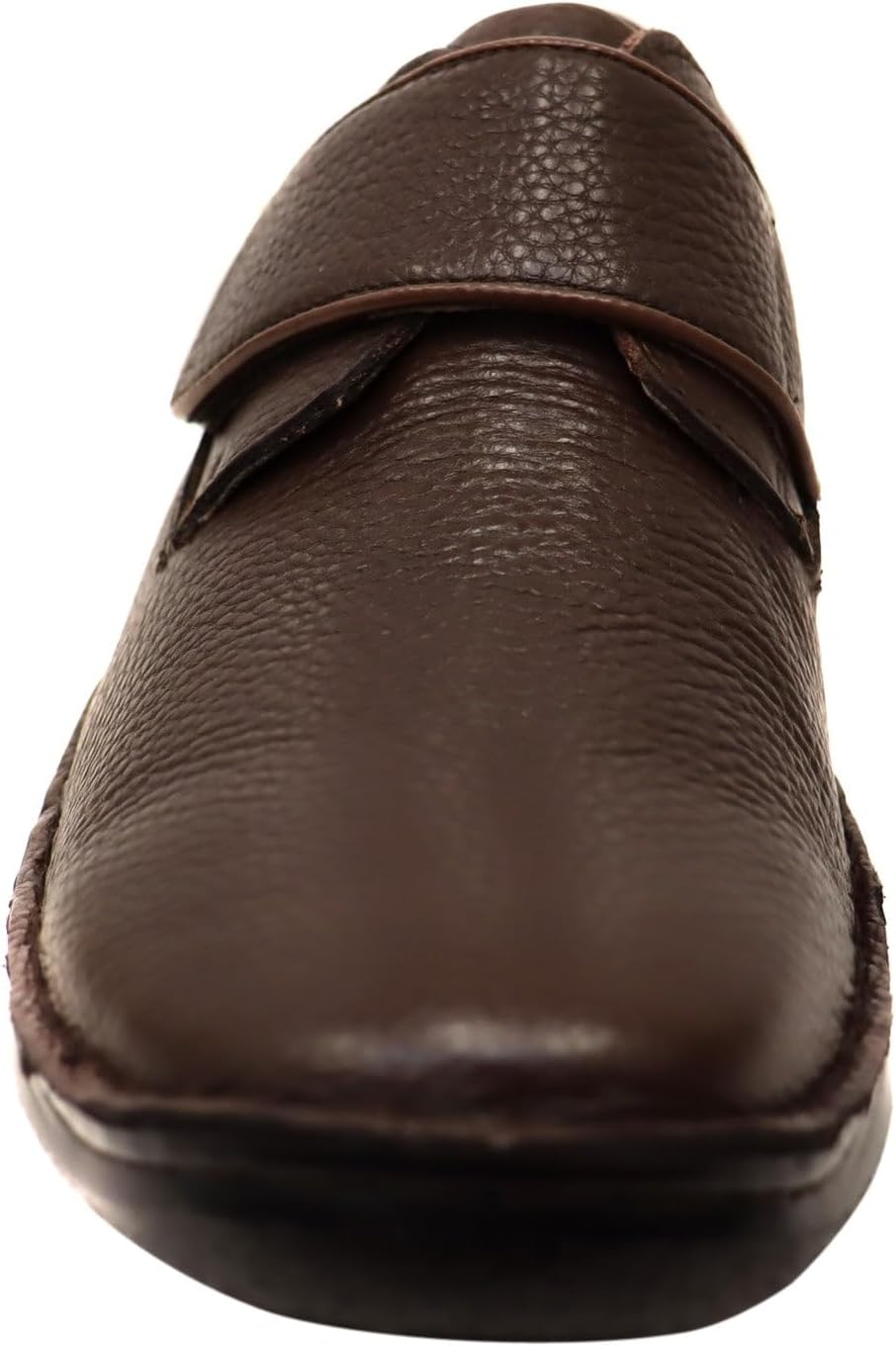 Hush Puppies Mens Bloke Brown Leather Extra Wide Slip on Work Dress Shoes 8.5 EEE (Extra Extra Wide) image number 1