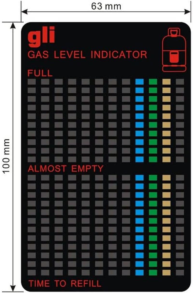 4X Magnetic Gas Tank Level Indicator Bottle Level Gauge BBQ Camping Outdoor Home image number 5