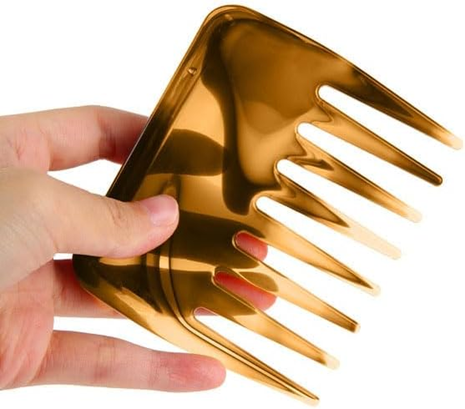 2 Pcs Mini Wide Tooth Comb, Portable Detangling Combs Travel Comb Large Tooth Comb for Women Men Hick Hair Wet & Dry (Amber, One Size) image number 6