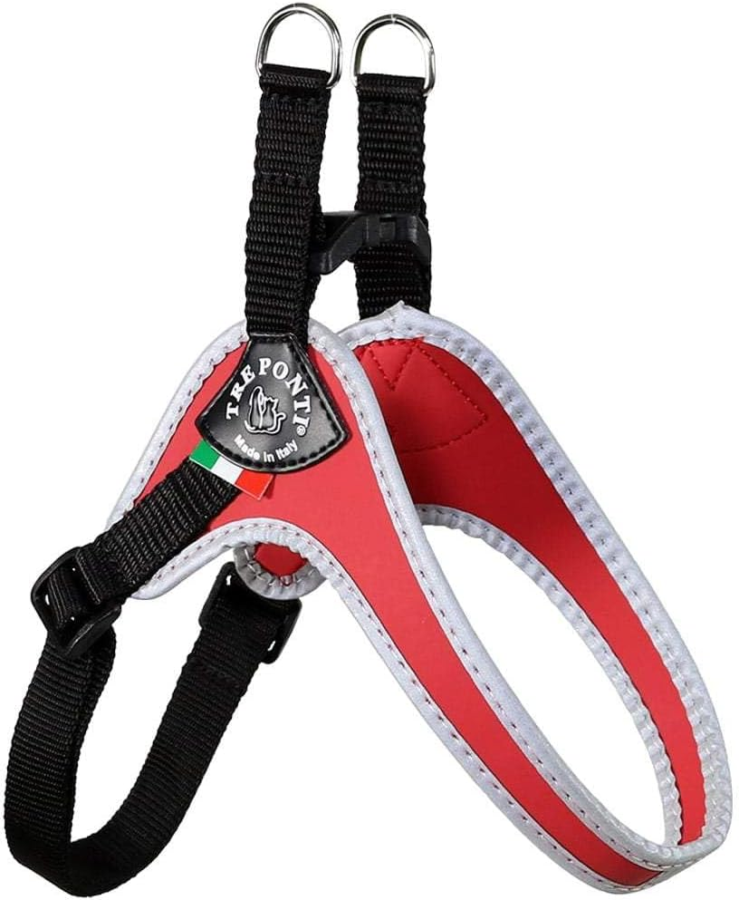 Tre Ponti Fibbia Small Dog Harness with Adjustable Belly Strap, 1 Cm, Black image number 2