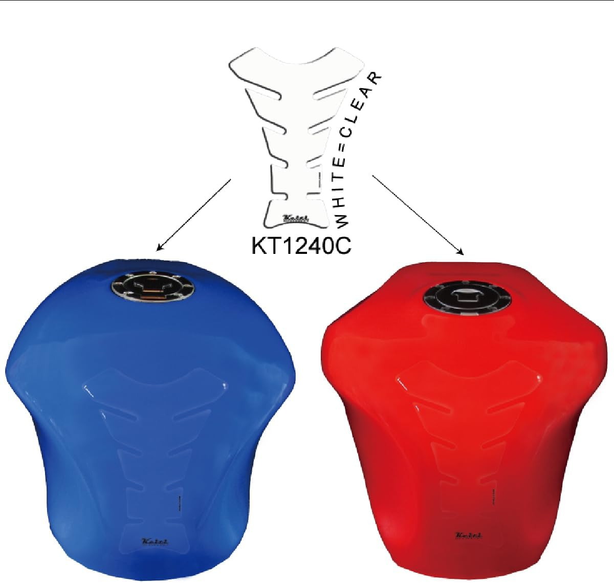 Keiti KT1240C Tank Pad Clear image number 2