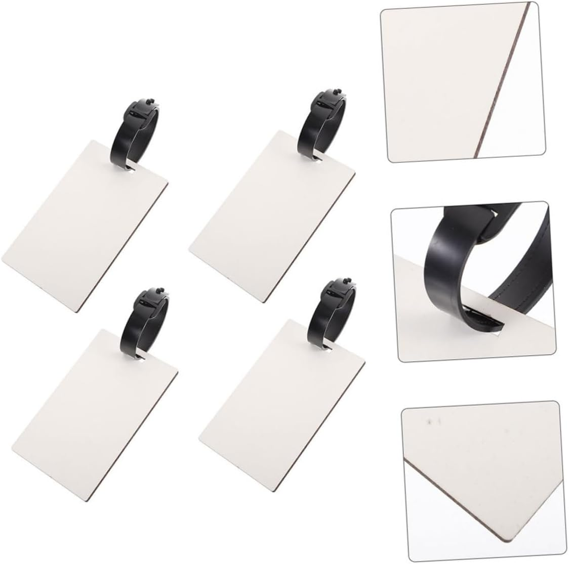 TOPPERFUN 8Pcs Thermal Transfer Luggage Tag Blank Suitcase Tags Sublimation DIY for Travel Bags