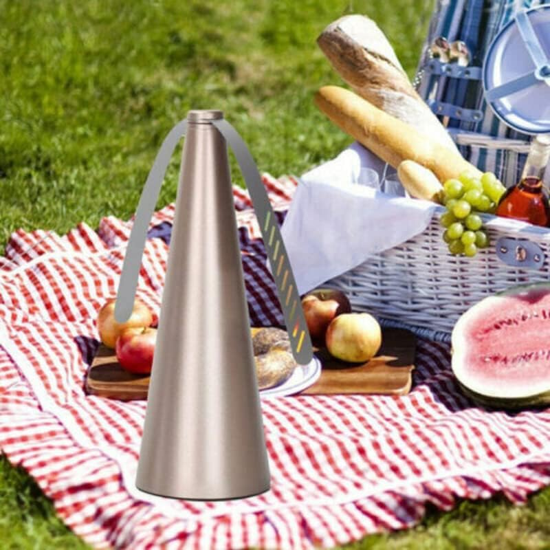 1Pc（Black） Automatic Fly Trap Repellent Fan Keep Flies Bugs Away from Your Food #T - Gold image number 6