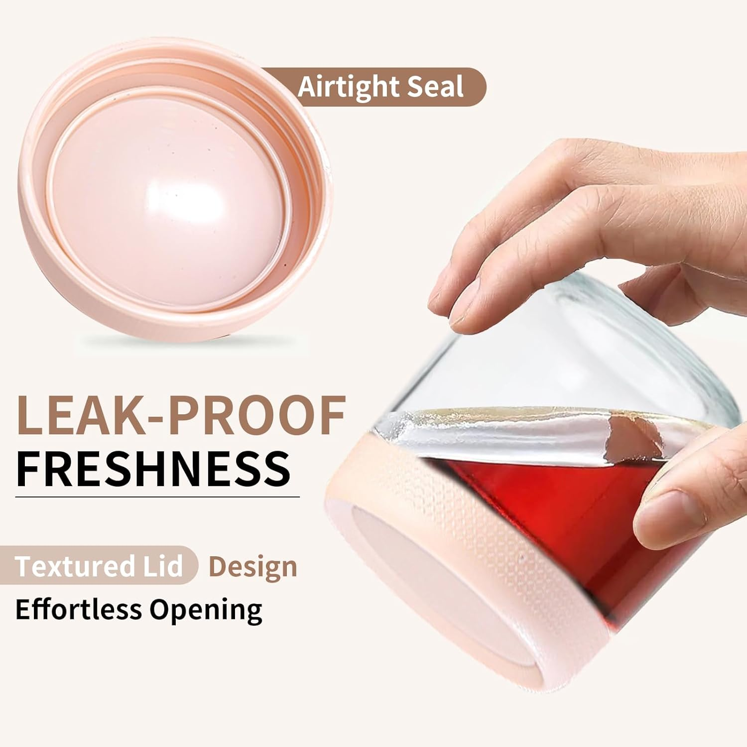 TFMODBFA 6 Pack 12 Oz Overnight Oats Container Jar with Screw Lid - Wide Mouth Mason Salad Jars, Airtight Glass Food Storage Containers for Yogurt Spice Snacks Sugar（350Ml） image number 4